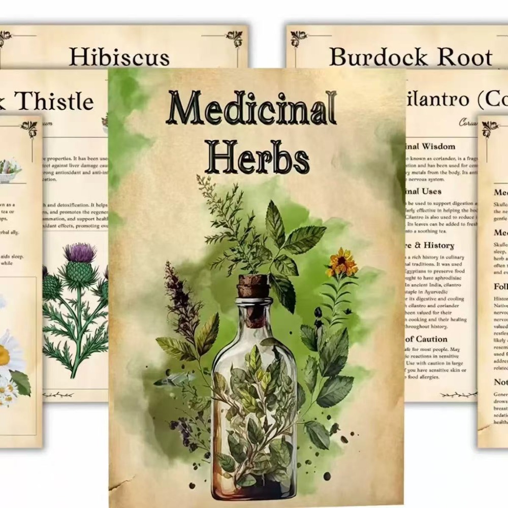 Herbal Wellness Remedy - Zioła lecznicze: Wizualny przewodnik do identyfikacji